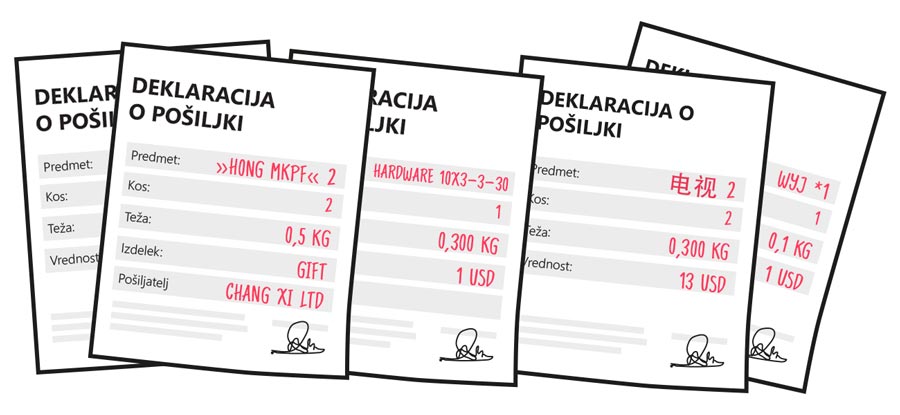 Neustrezna dokumentacija